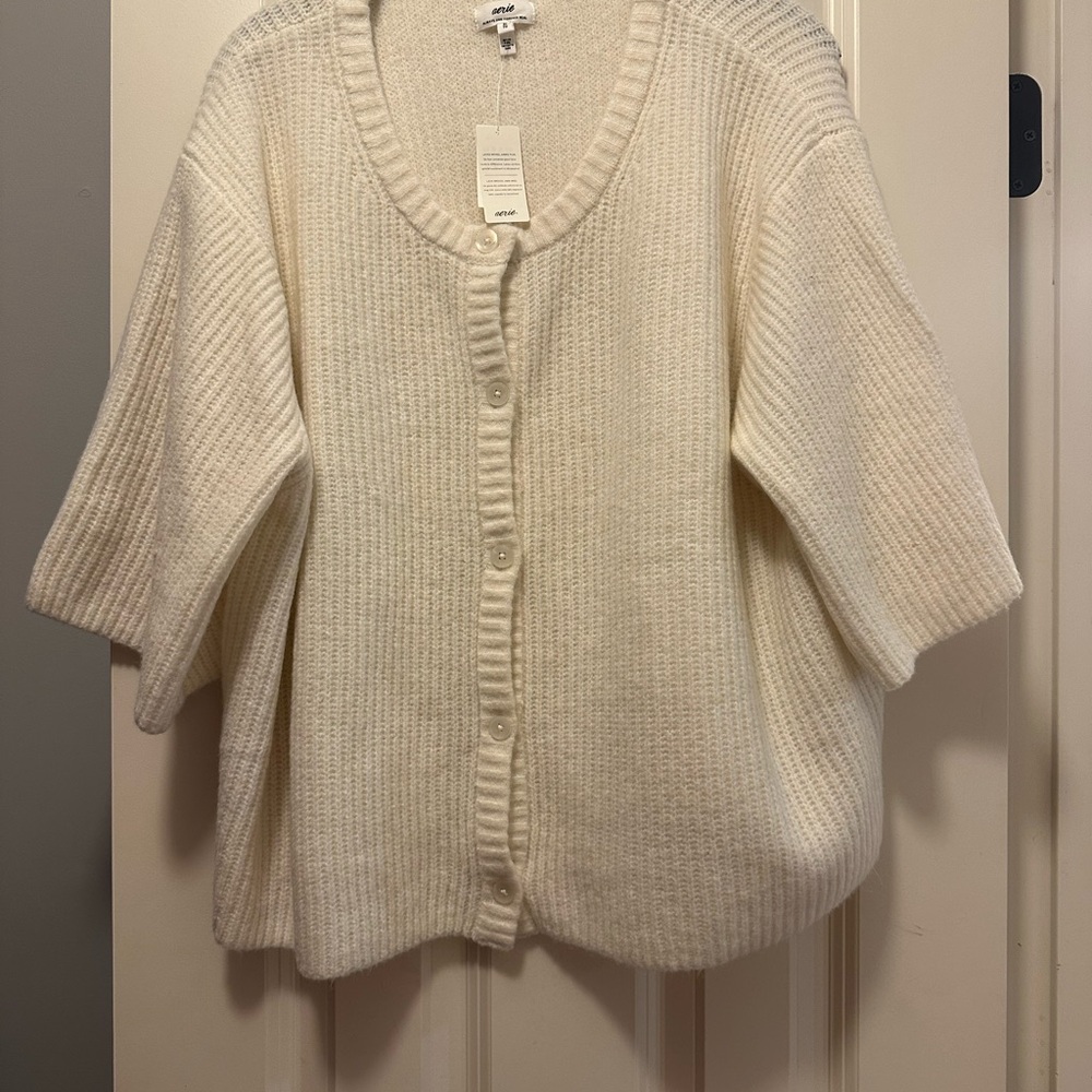 Cozy White Knit Sweater